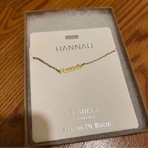 Gold Name Necklace | Hannah